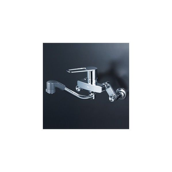 楽締めソケット付シングルレバー式シャワー付混合栓 寒冷地対応