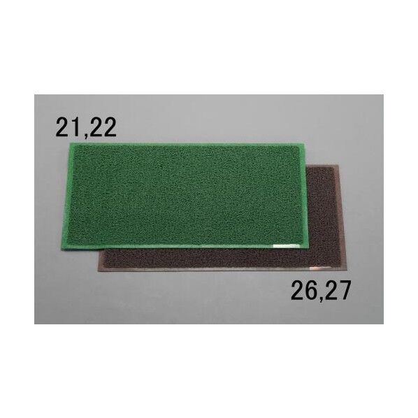 泥落しマット 900×600mm ライトグリーン EA997R-21