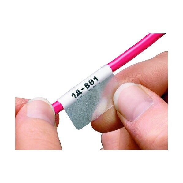 パンドウイット 熱転写ハンディプリンタ用セルフラミネートラベル ビニル 白 印字部縦38.1mmx横25.4mm S100X650VAC 50枚×10個