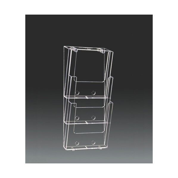 カタログスタンド 壁掛用 A4縦×3段 3W230 1点x8個