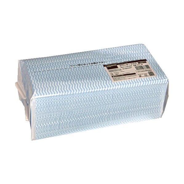 カウンタークロス 30x60cm ブルー レーヨン100%