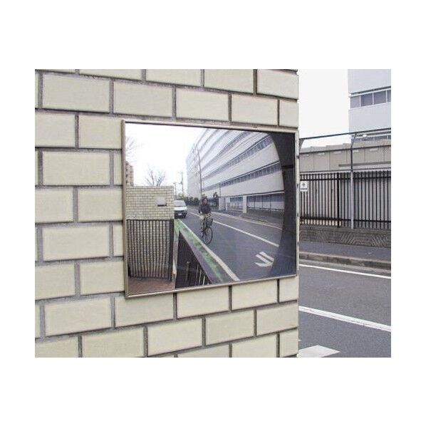 車出口用安全ミラー(接着式) 150×210×6.5mm EA724ZL-1