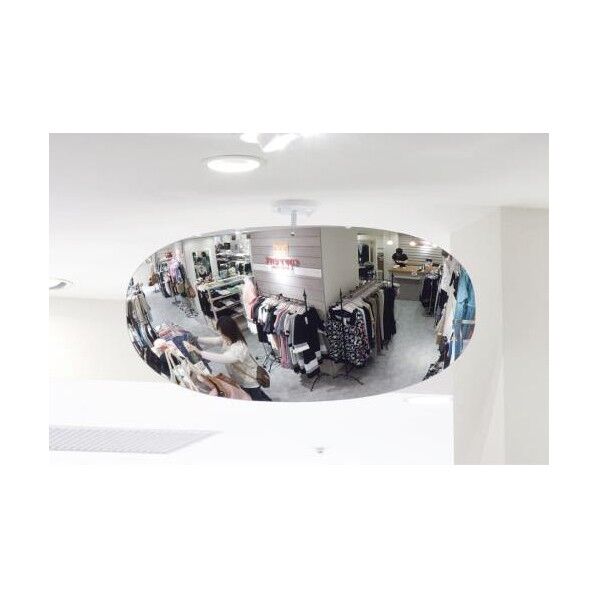 [アクリル製]オーバル型ミラー