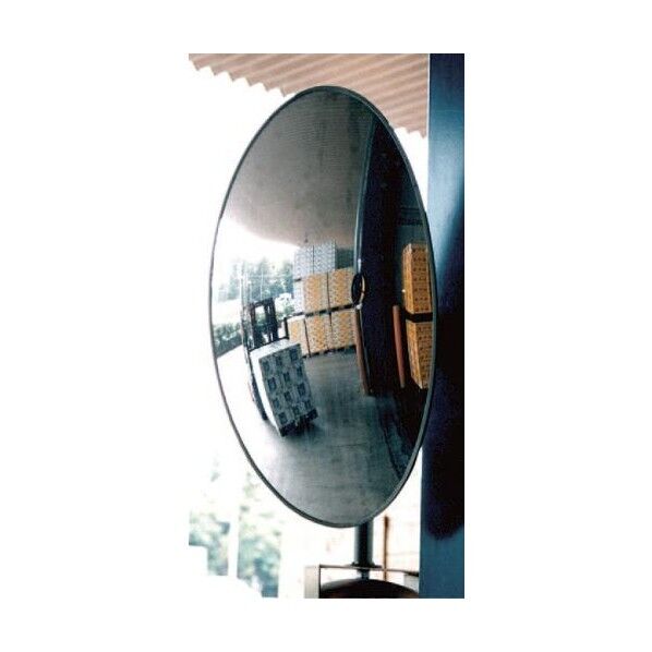 フォークリフト出口用安全ミラー(柱壁用)