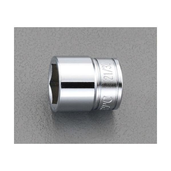 3/8 sqx9/16 ソケット(六角) S:9/16、D1:20mm、D2:19mm、H:8.5mm、L:25mm、l:13.5mm EA618PK-109 1