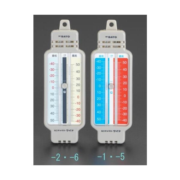 -40~+50℃最高・最低温度計(アイボリー) EA728AD-6 1