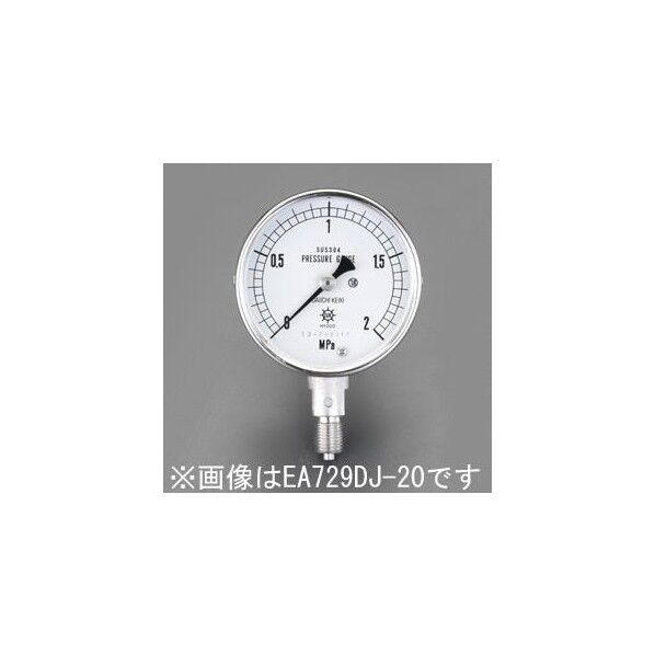 60mm[0-10MPa]ステンレス製圧力計