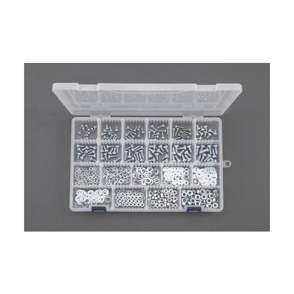 M4・M5・M6ナベ小ねじ・ワッシャー・ナットセット(ユニクロメッキ) EA949AF-21