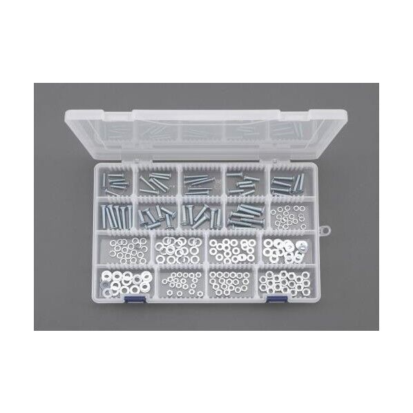 M4･M5･M6皿小ねじ･ワッシャー･ナットセット(ユニクロメッキ)