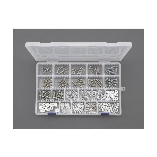 M4・M5・M6ナベ小ねじ・ワッシャー・ナットセット(三価クロメート) EA949AF-51 1