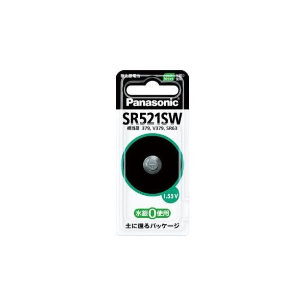 SR521SW[1.55V]時計用･酸化銀電池 EA758YE-13 1