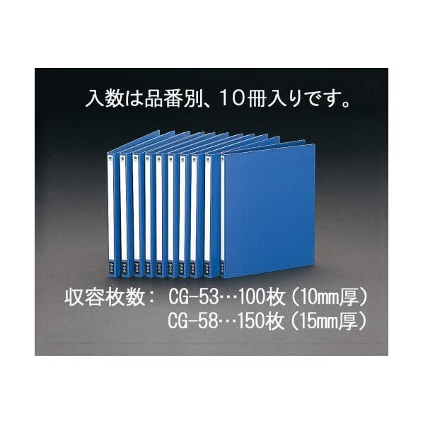 ホックルファイル(10冊) EA762CG-53 1