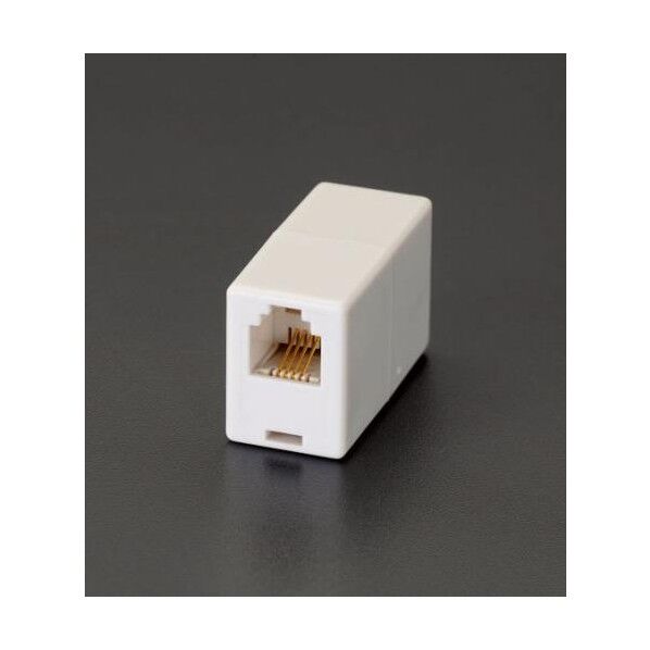 モジュラーコード用中継アダプター(6極4芯)