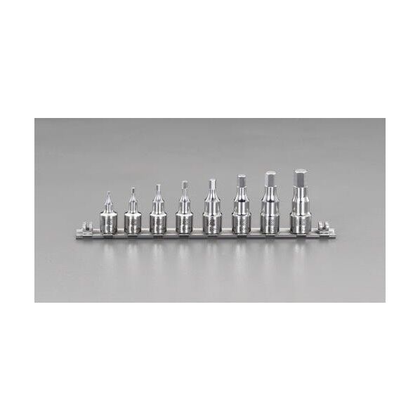 3/8 sqHexビットソケットセット(ステンレス製)