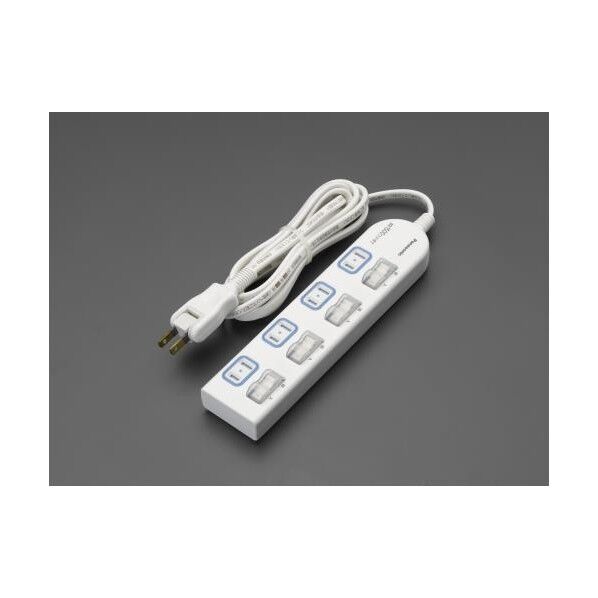 125V×15A/[個別防水スイッチ付]テーブルタップ 1m EA815GL-106 1