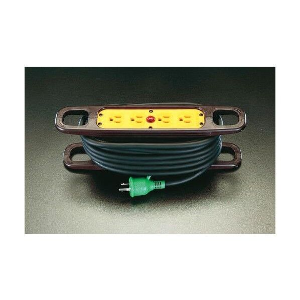 100V×22Aコードリール[アース付] 10m EA815GV-1 1