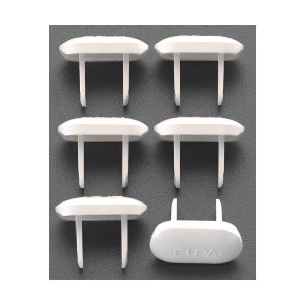 2P用コンセント安全キャップ 白 EA815HZ-5 6個