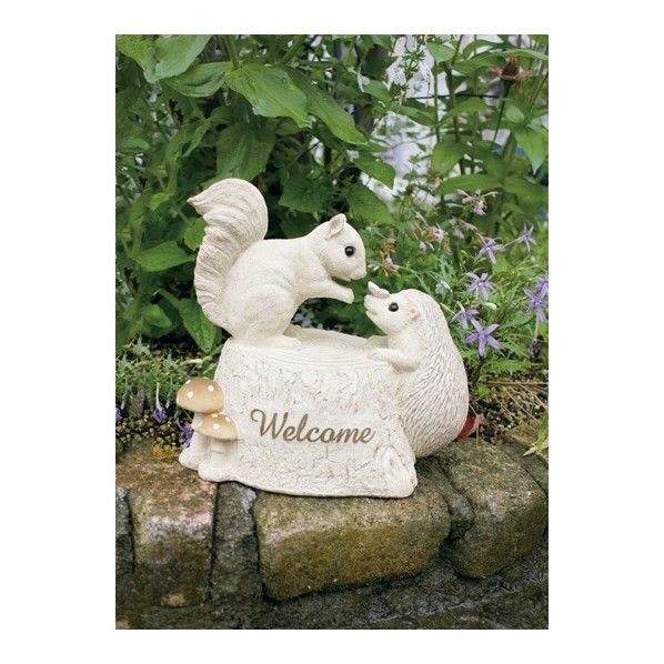 ストーリーブックアニマルズ ガーデンオーナメント Squirrel × Hedgehog