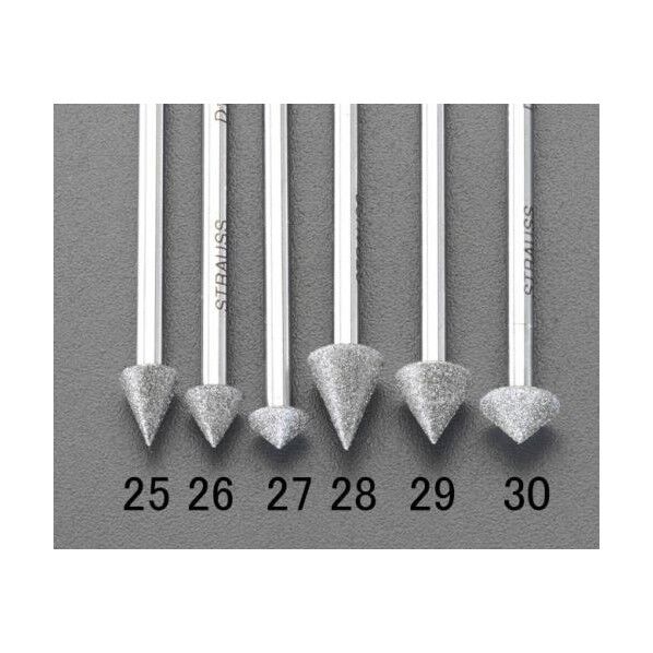 6.0x9.0mm/45°[3mm軸][傘型]ダイヤモンドバー