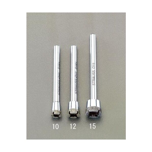 10mm/6mm軸#170/200穴あけ用ダイヤモンドバー EA819DW-10 1