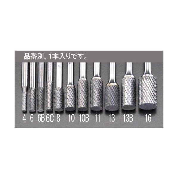 12x19mm[6mm軸]超硬カッター EA819JA-13 1