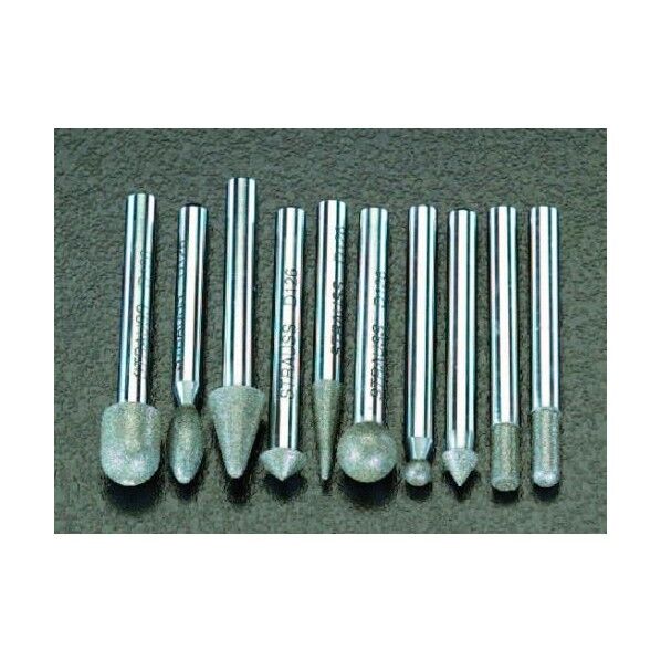 [6mm軸]10本組ダイヤモンドロータリーバー