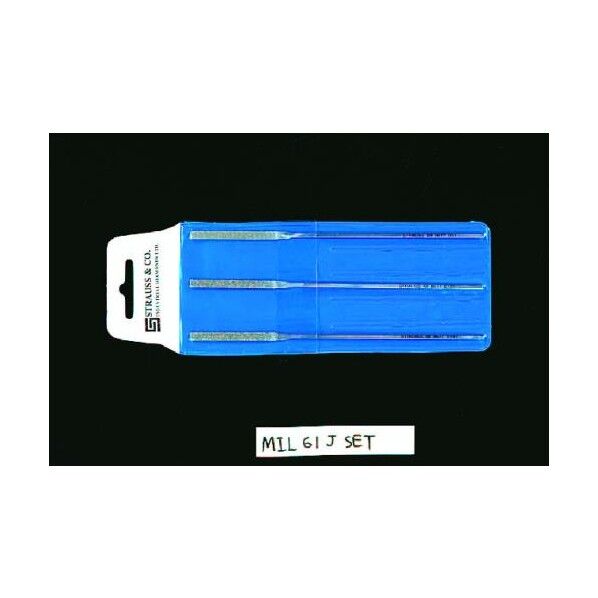 140mm[平]3本組ダイヤモンドヤスリ EA826VH-1 1