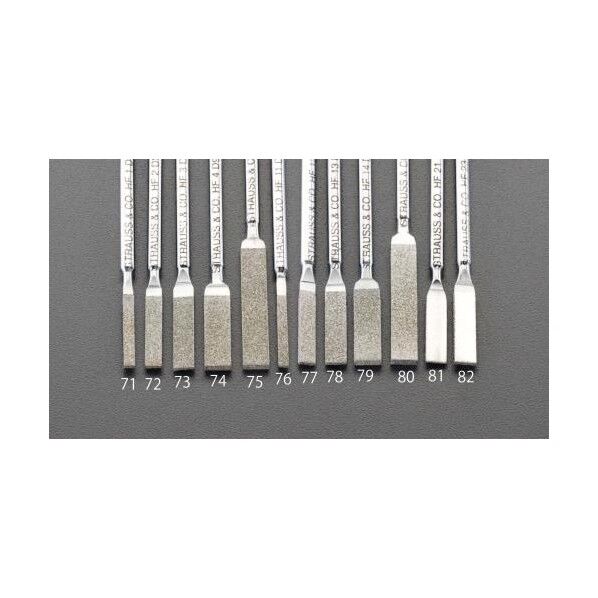 4.2x1.3x50mm#140[平]ショートタイプダイヤモンドヤスリ