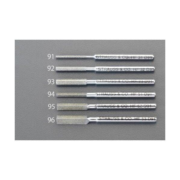 3.3x50mm/#200[丸]ショートタイプダイヤモンドヤスリ EA826VM-93 1