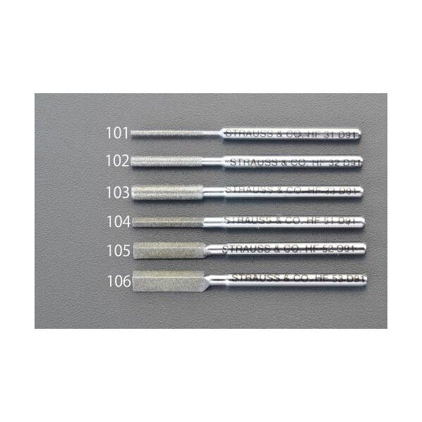 2.3x50mm/#140[三角]ショートタイプダイヤモンドヤスリ EA826VM-104 1