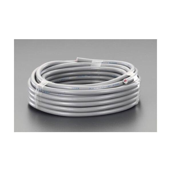 300V/15A[5m]ビニールキャプタイヤケーブル(3芯)[灰]