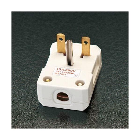 250V/15A[丸型ケーブル用]L型プラグ EA940B-7 1