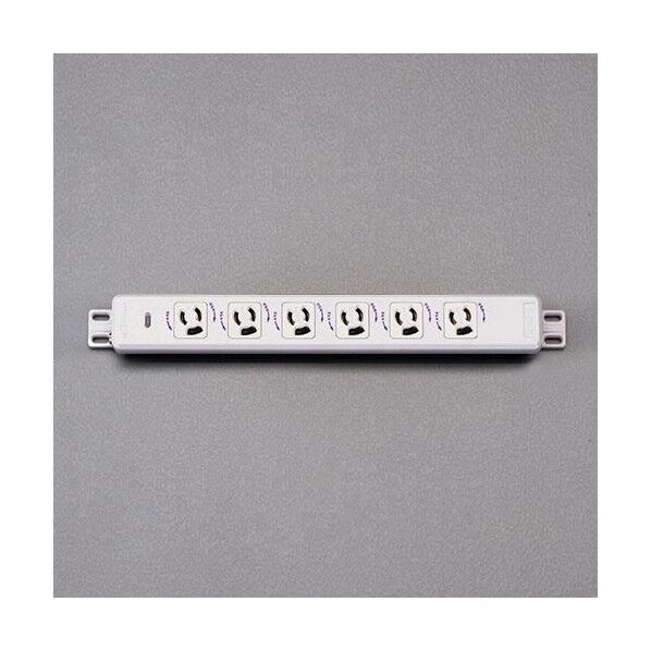 125V/15A機器用抜け止め接地コンセント(6個口)