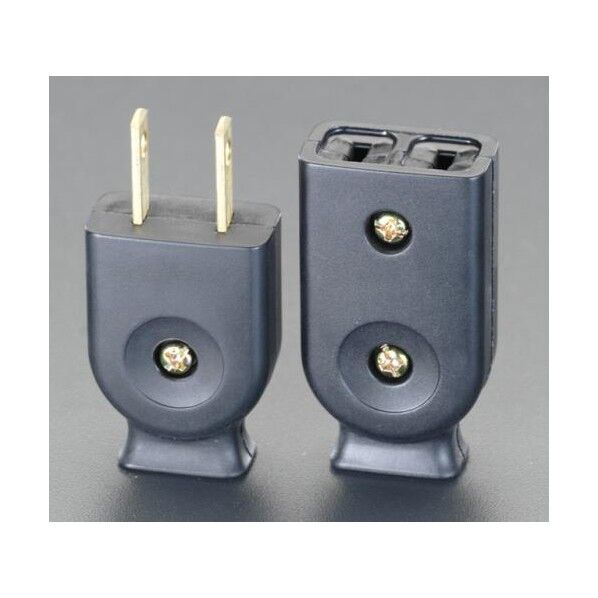 125V/15A平型コネクターセット(黒)