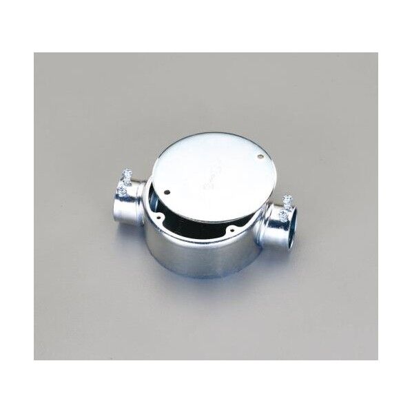 E19丸型露出ボックス(直線2方出)