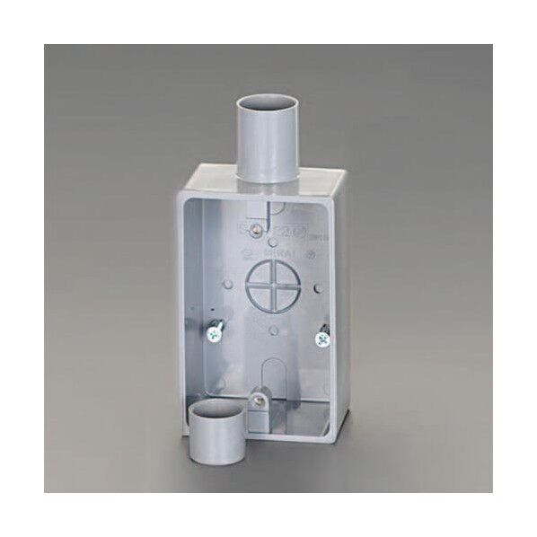 φ22mm[VE管用]露出ボックス[1方向]グレー