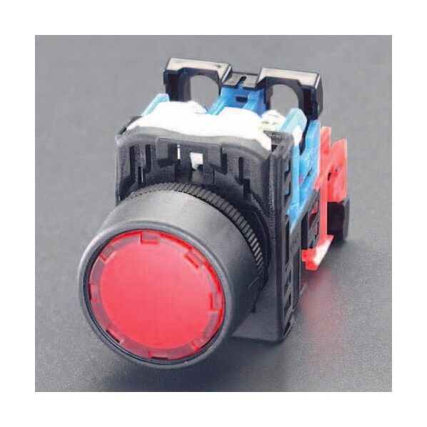22/25mmLED押しボタンスイッチ[赤]