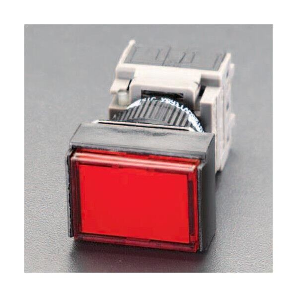16mm用角型押しボタンスイッチ[赤]