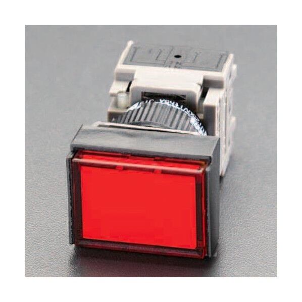 16mm用LED角型押しボタンスイッチ[赤]