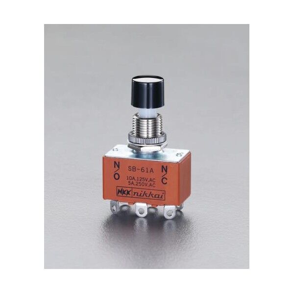 125V/10A[2極双投]小型押ボタンスイッチ