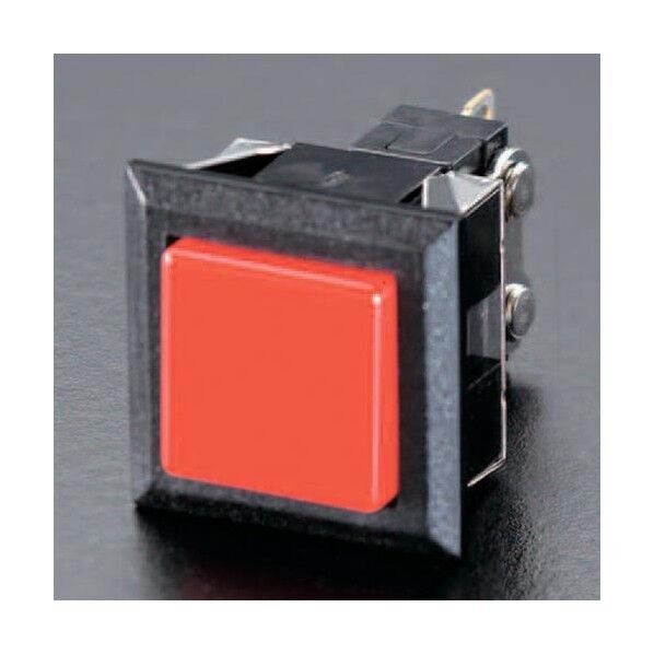 125V/3A[赤]プッシュスイッチ