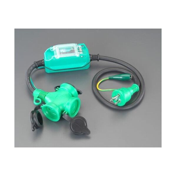 15A/1m[防雨型]漏電保護専用プラグ[ストレート型] EA940MH-11 1