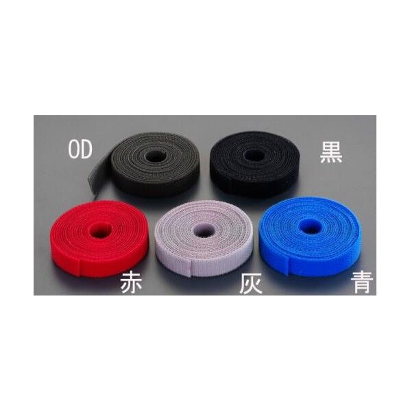 25mmx2m両面マジックバンド[赤] EA944M-41 1