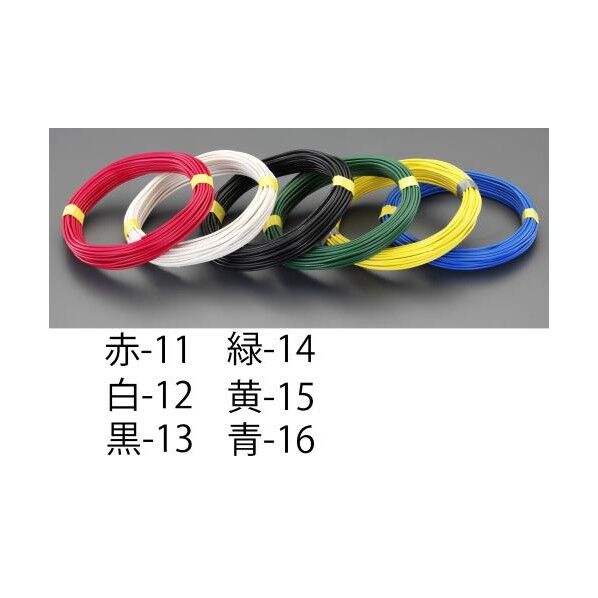 1.25mm2x50mIV電線(撚線) 赤 EA940AT-11 1