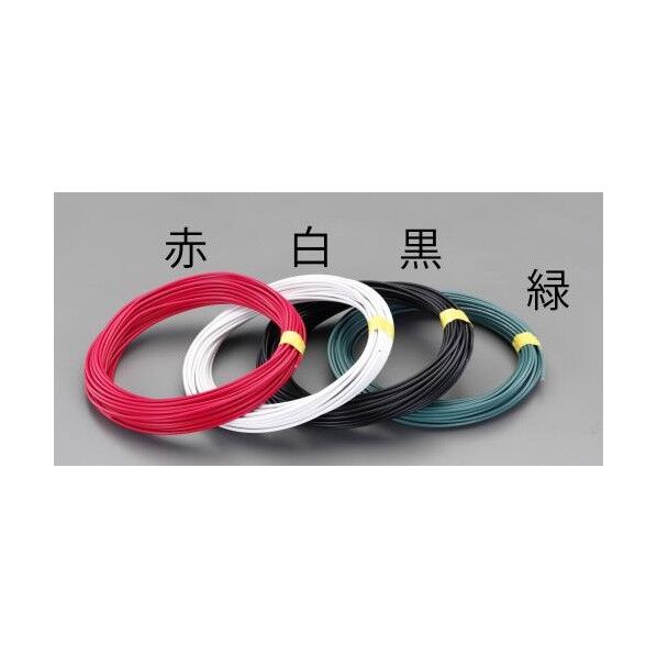 2.0mm2x20mIV電線(撚線) 赤 EA940AT-41 1