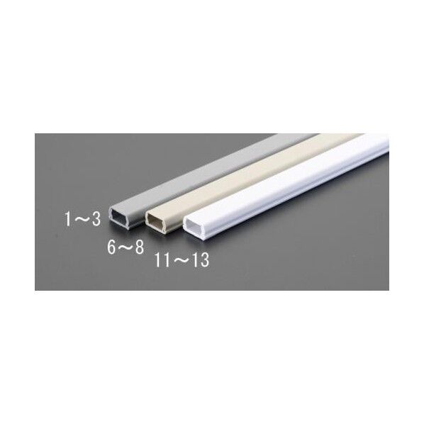 1mx16mm[プラスチック製]モール[灰](10本)