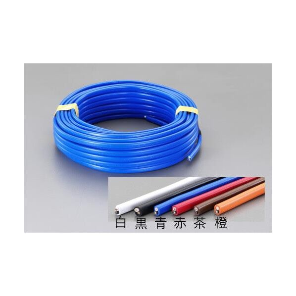 600V/18A/10mVAケーブル(2心/白)