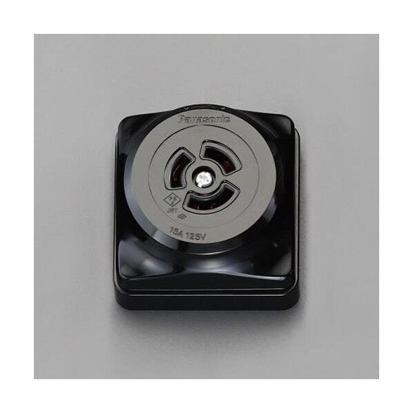 125V/15A引掛け露出コンセント(接地2P)