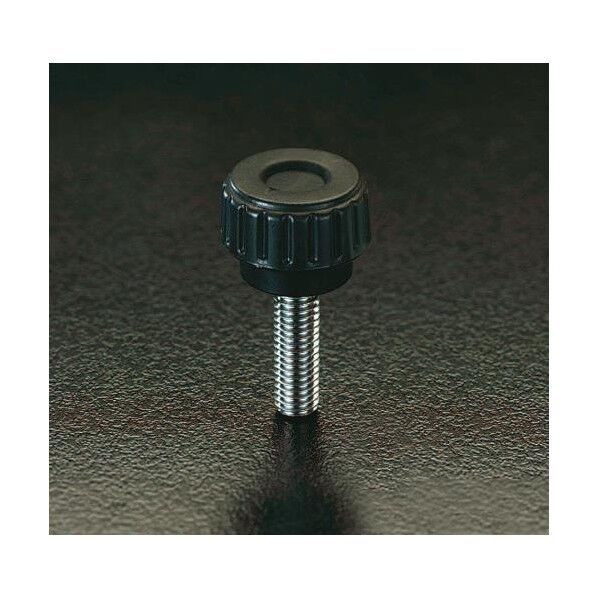 M5x16mm雄ねじディンプルノブ[黒]