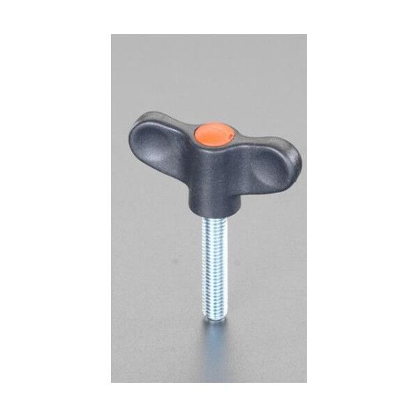 55mm/M8x30mm[スチール製]雄ねじノブ[オレンジ]